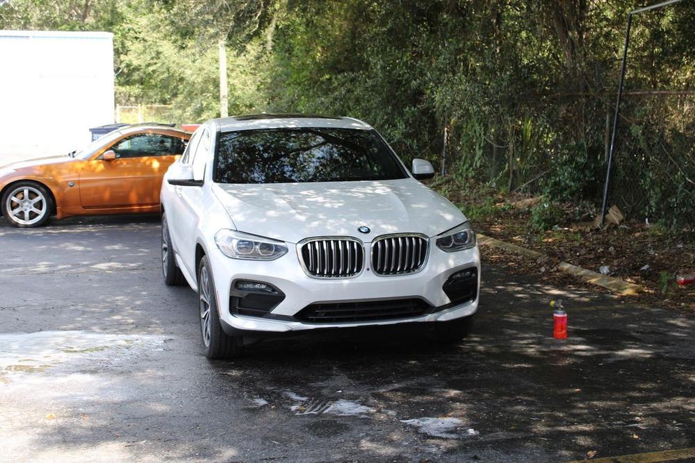 White BMW X4 SUV detailed on-site in Baltimore, everyday premium daily driver